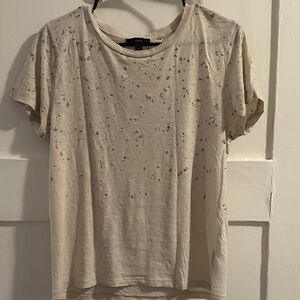 J. Crew Cream Short Sleeve Tee